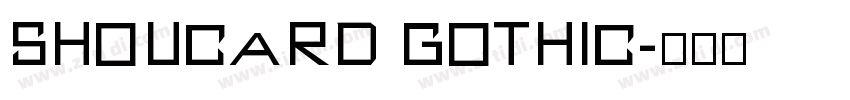 shoucard gothic字体转换